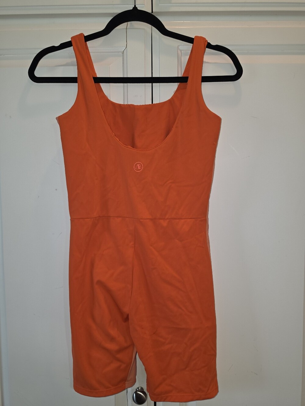 Nuuly + Addison Bay Size Medium Orange Athletic One-Piece Romper - Picture 8 of 10